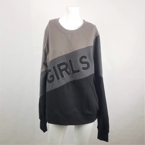 The Style Club Colorblock Womens Sweatshirt JR Med GXG Gray Embroidered - Picture 2 of 7
